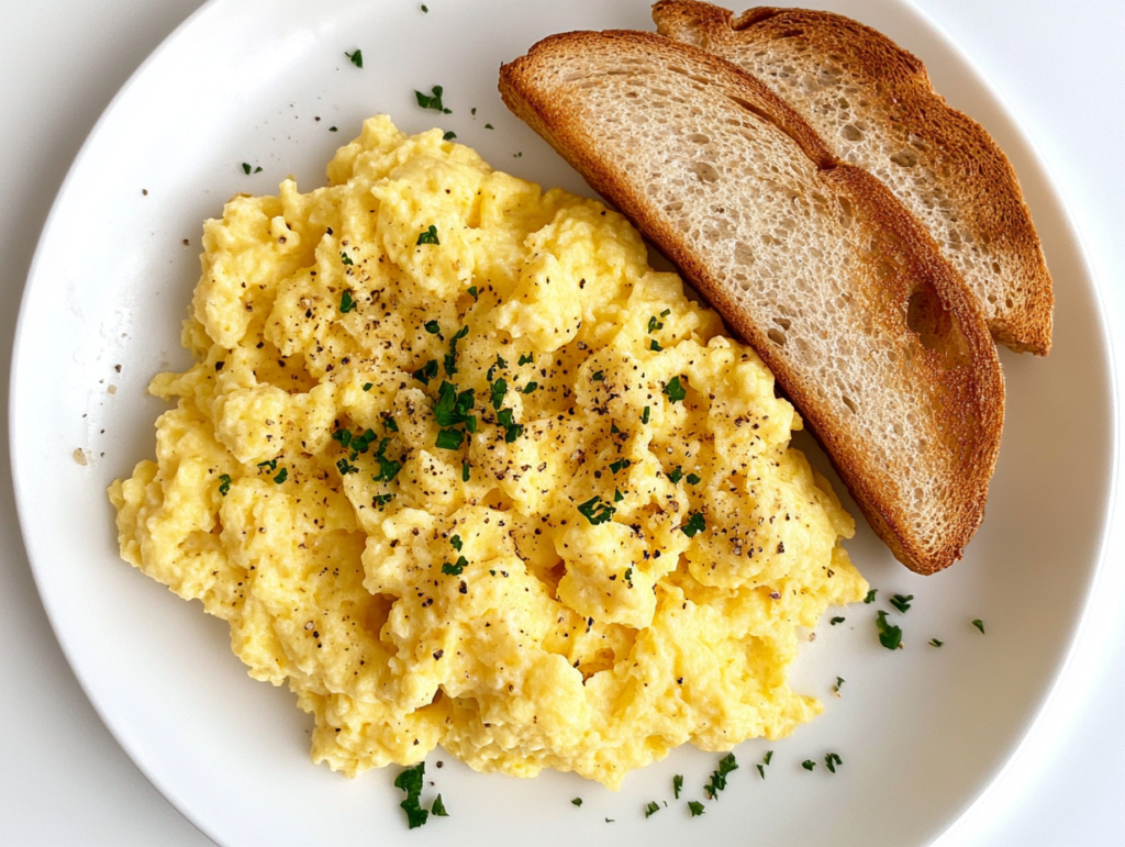 Easy Breakfast Ideas to Start Your Day Right 1 Fluffy Scrambled Eggs