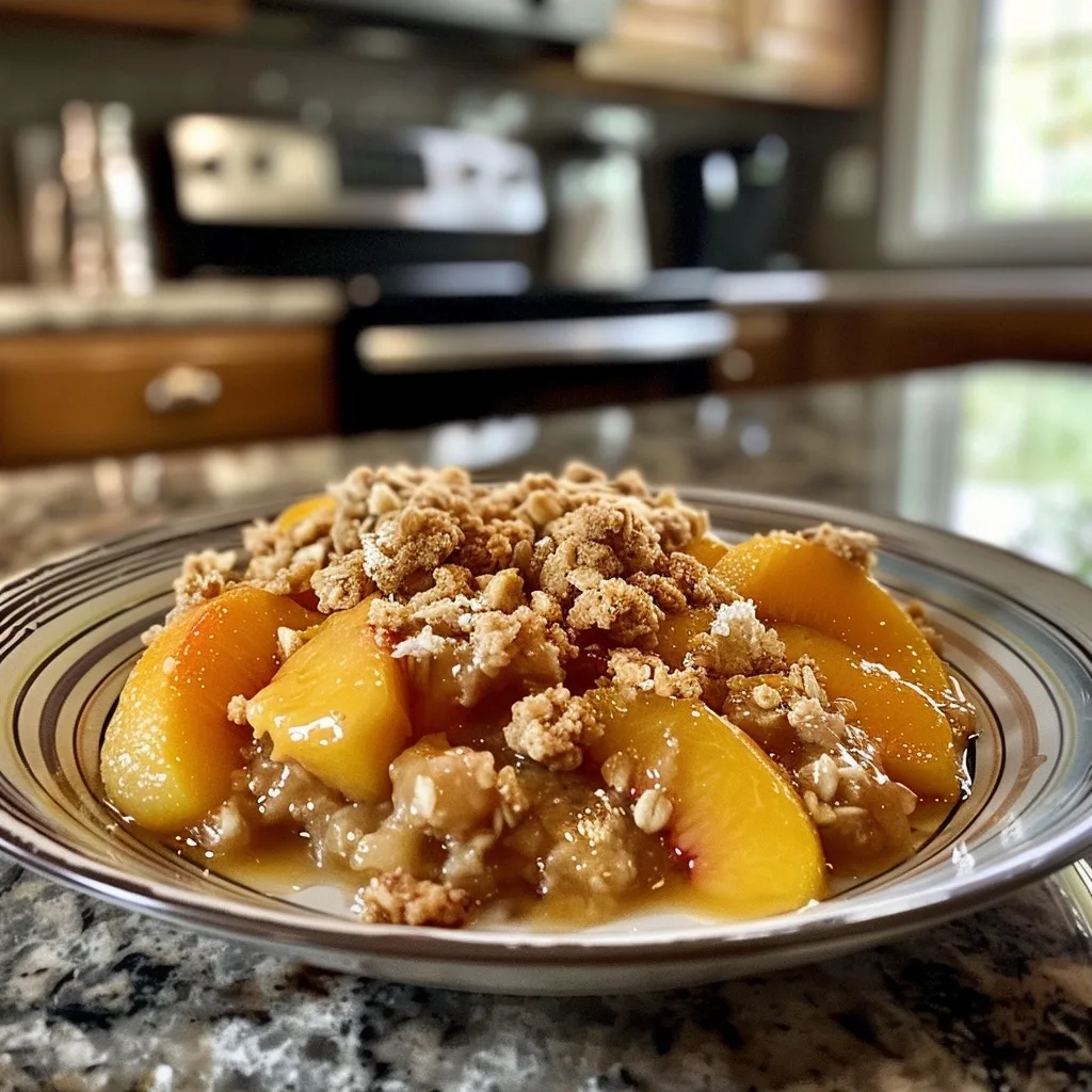 Easy Peach Crumbles for Two (Perfect for Date Night)