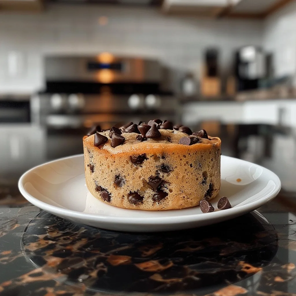 Healthy Single-Portion Chocolate Chip Mug Cake