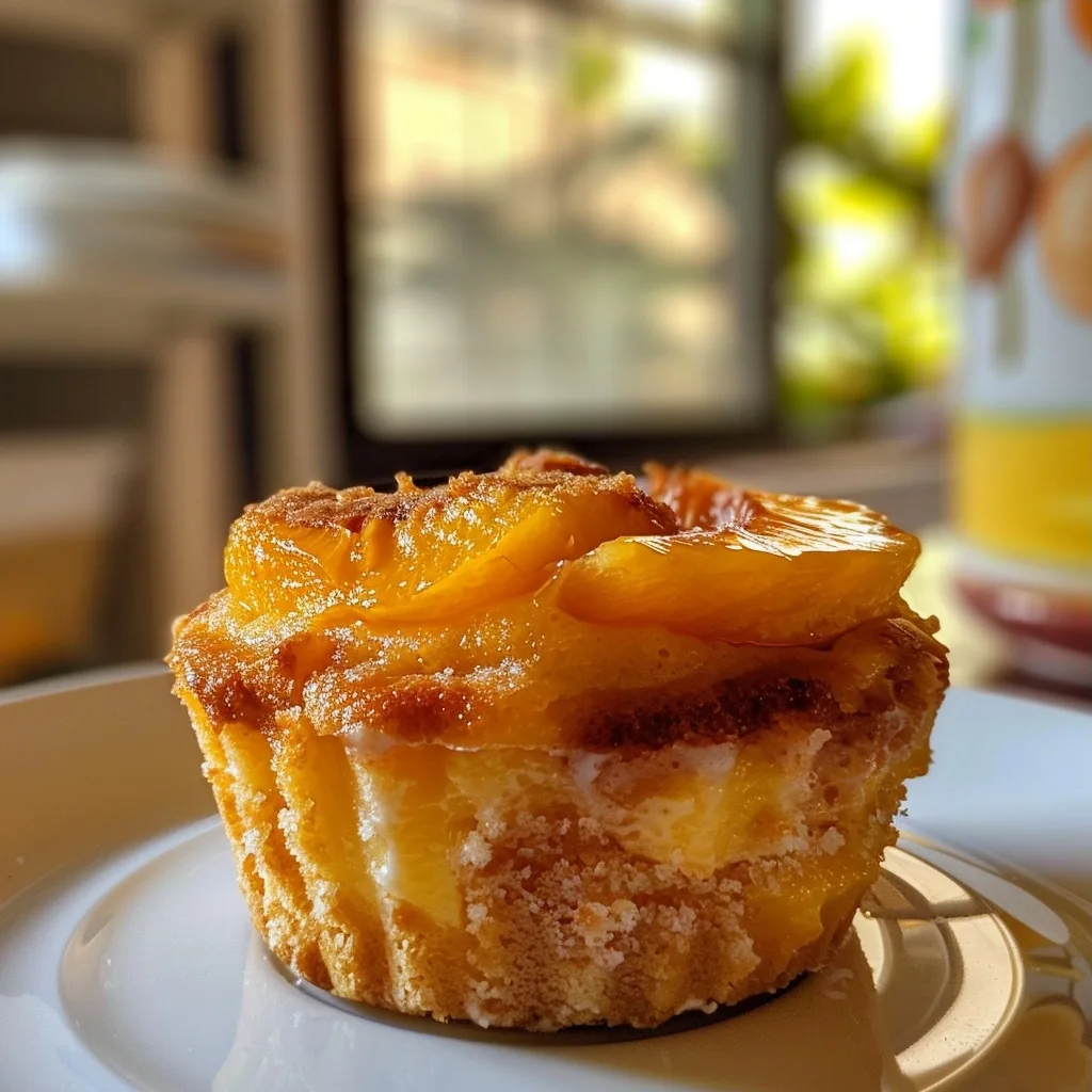 Guilt-Free Peach Cobbler Cheesecake Cup for One