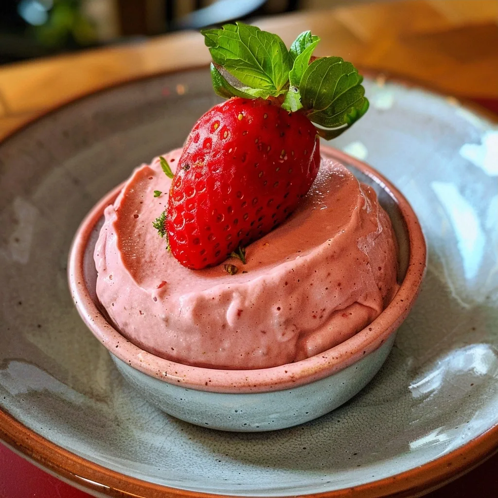 Low-Calorie Strawberry Mousse Cup (Quick Dessert)