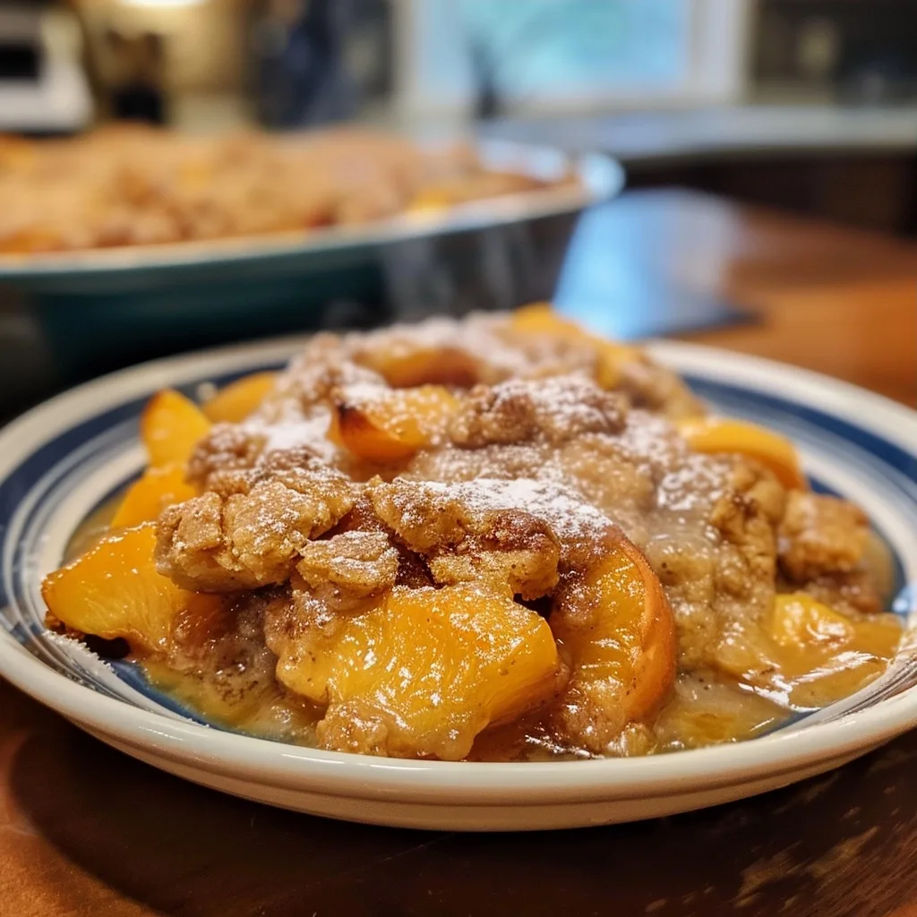 Small Batch Healthy Southern Peach Cobbler