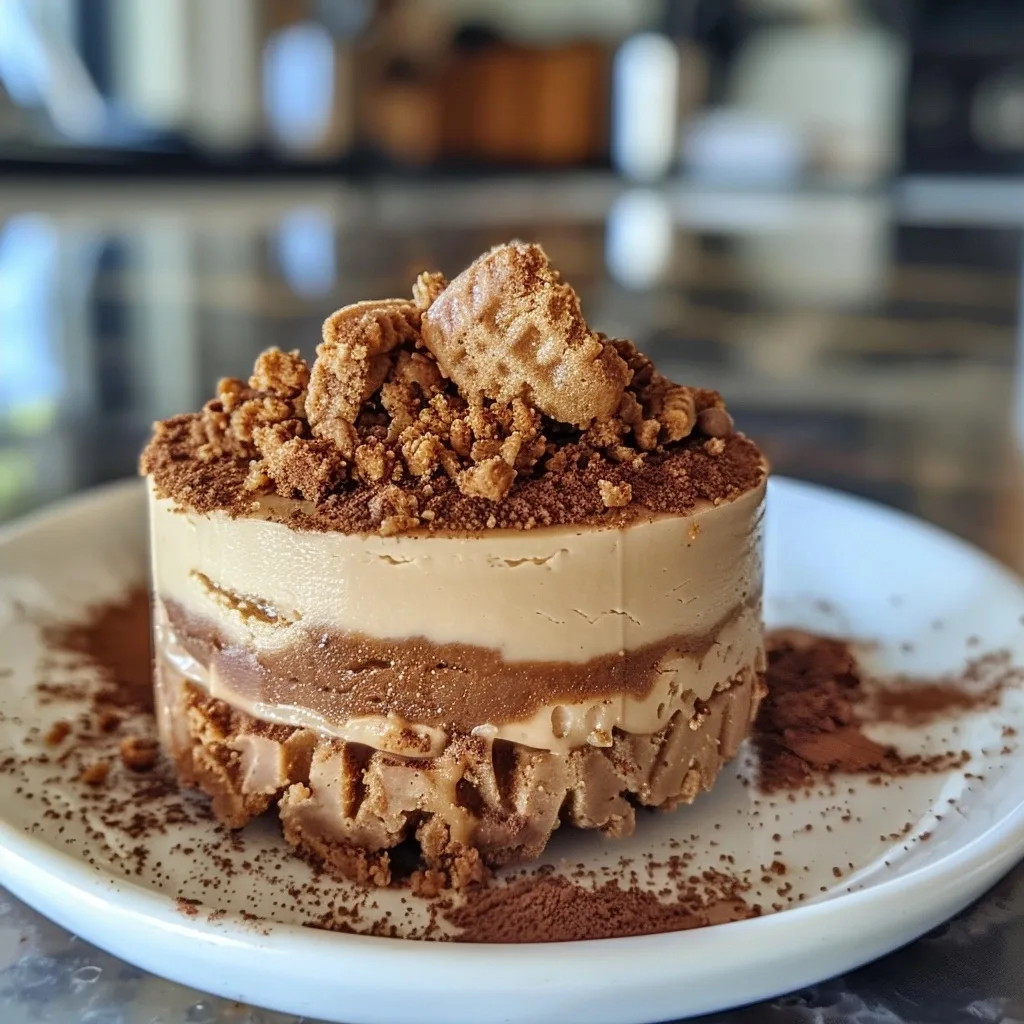 No-Bake Biscoff Cookie Butter Cheesecake Cup