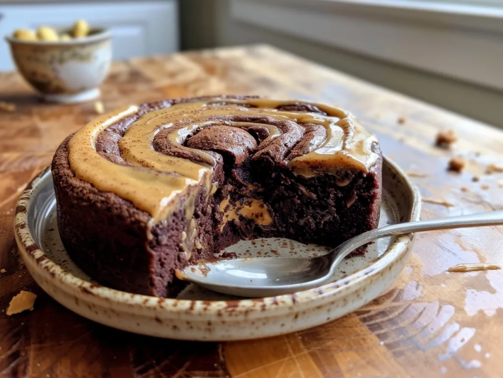 High Protein Chocolate Peanut Butter Mug Brownie for One (Guilt-Free Dessert)