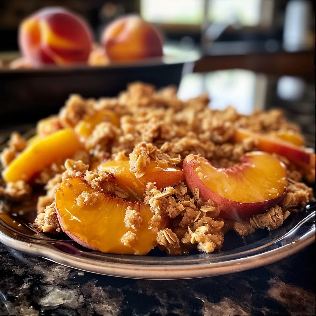 The Ultimate Healthy Peach Crisp Recipe (Low-Calorie & Gluten-Free)