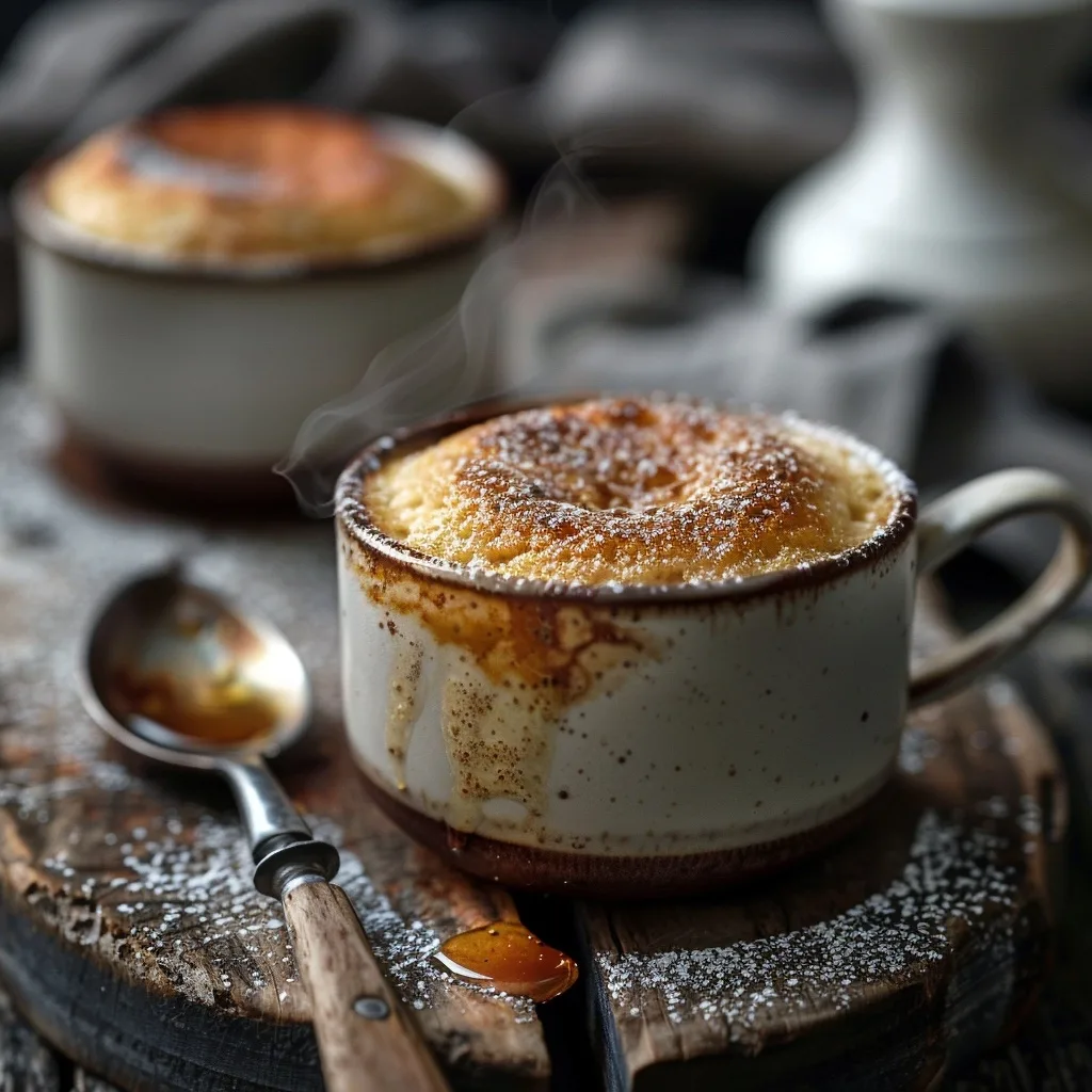 Cozy 1 Min Single Serving Vanilla Mug Cake Recipe