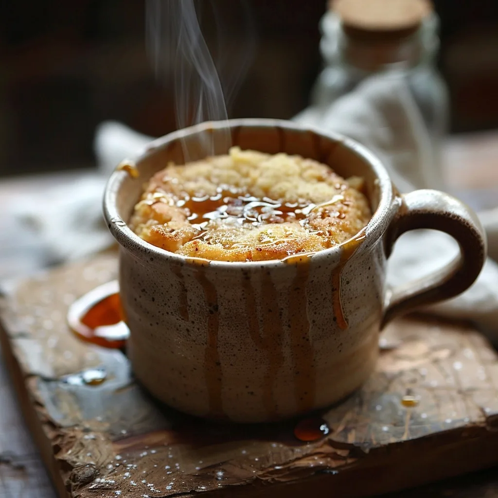 Easy Single Serve Vanilla Buttermilk Mug Cake (Low Calorie)