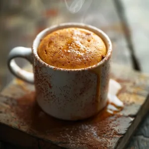 Light French Vanilla Mug Cake (Guilt Free Warm Dessert)