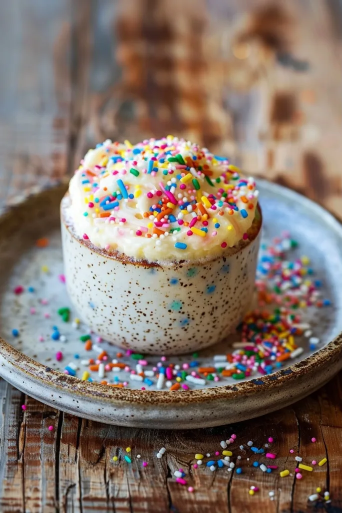 Healthy Funfetti Mug Cake (Quick Birthday Craving Fix)