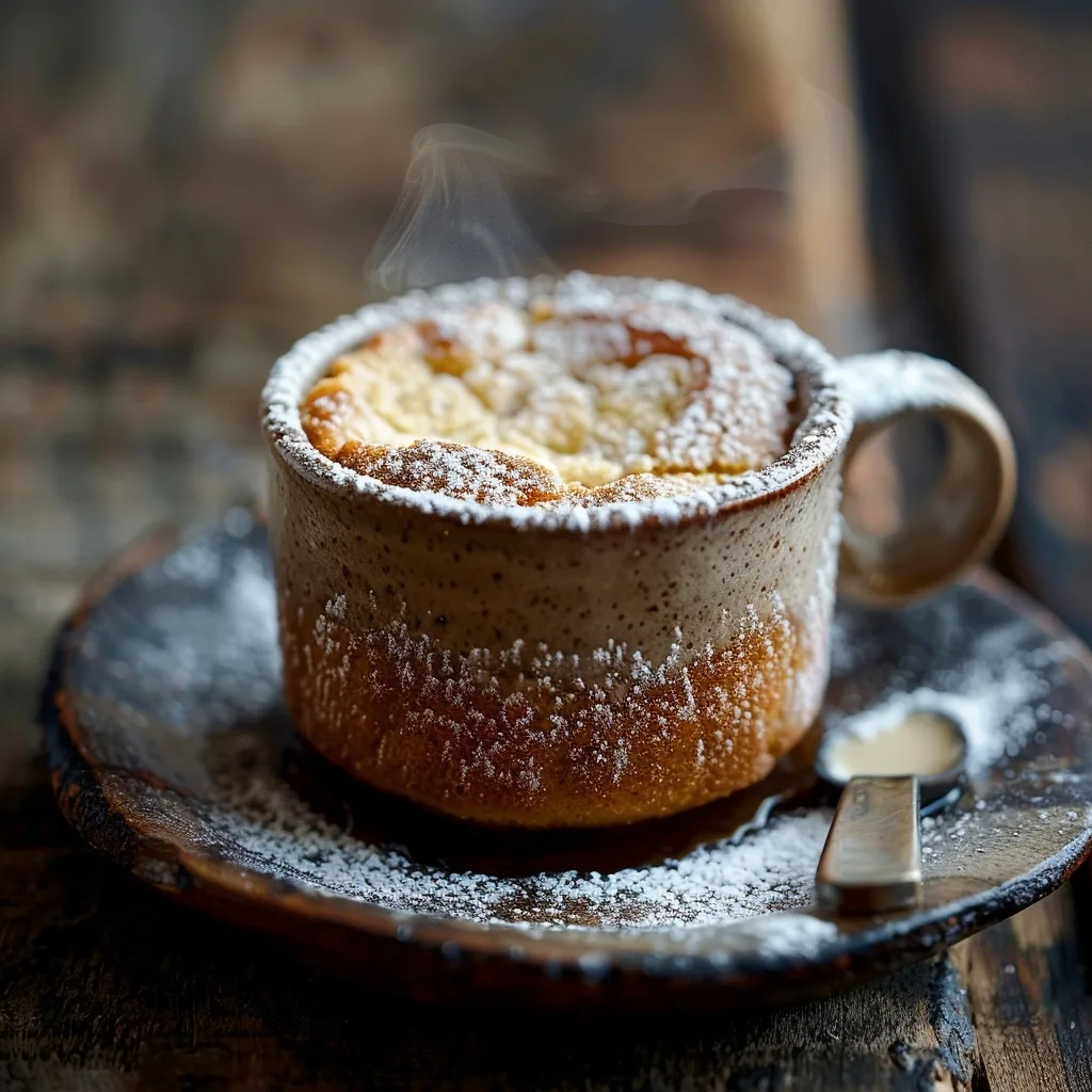 Single Serve Almond Cream Mug Cake (Gourmet Flavor Hack)