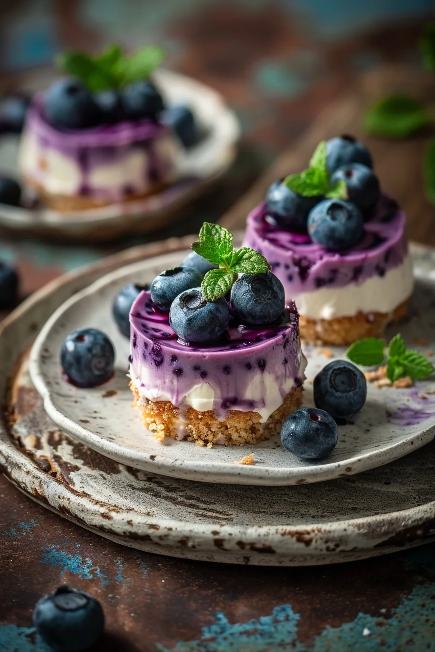 Blueberry Greek Yogurt Cheesecake Cup Gluten Free Healthy Dessert 1 image 1782783459966