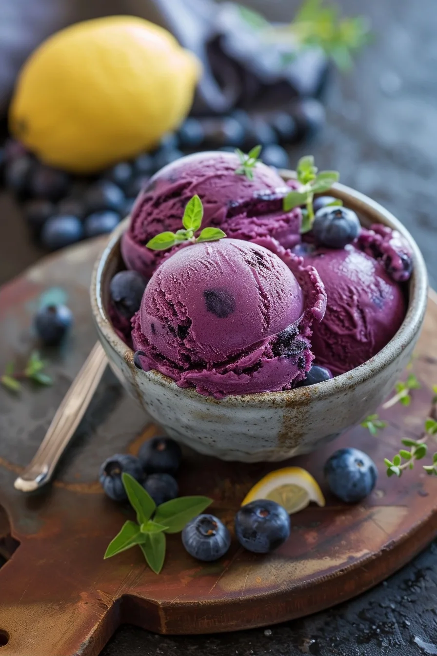 Blueberry Lemon Sorbet Hack Healthy Low Calorie Refreshing Treat 1 image 1782838233252