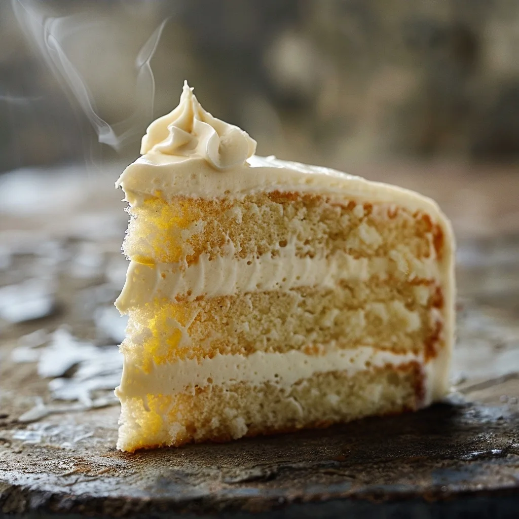 Single Portion Vanilla Cake with Quick Yogurt Frosting