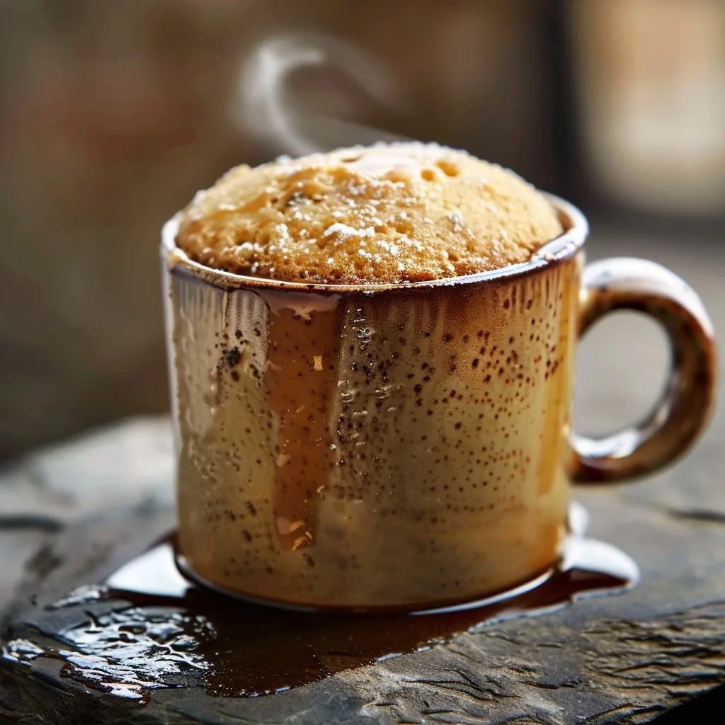 Eggless Milk Free Vanilla Wacky Mug Cake (Clean Eating)