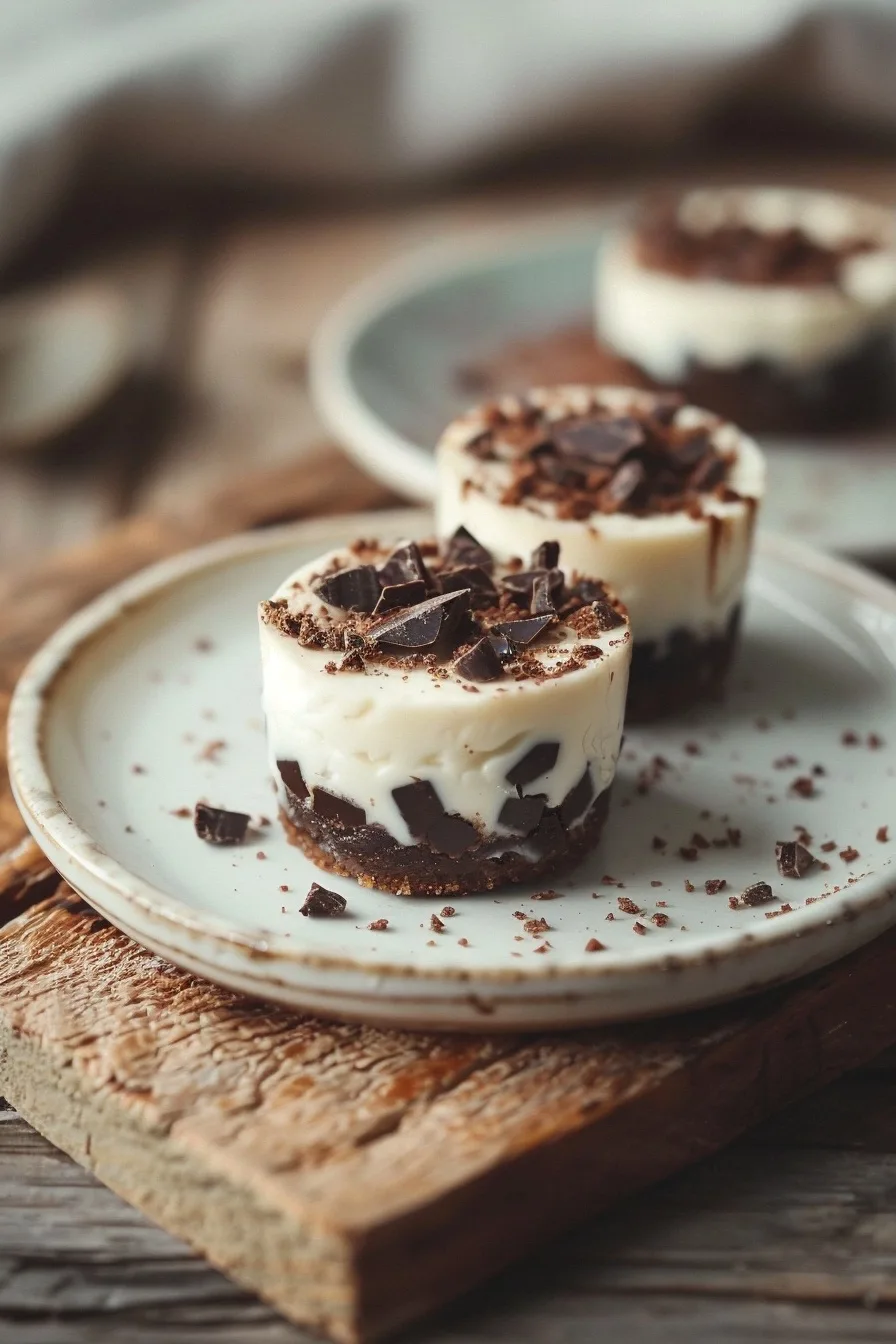 Healthy No Bake Cookie Dough Crust Cheesecake Cup 1 image 1783040242809