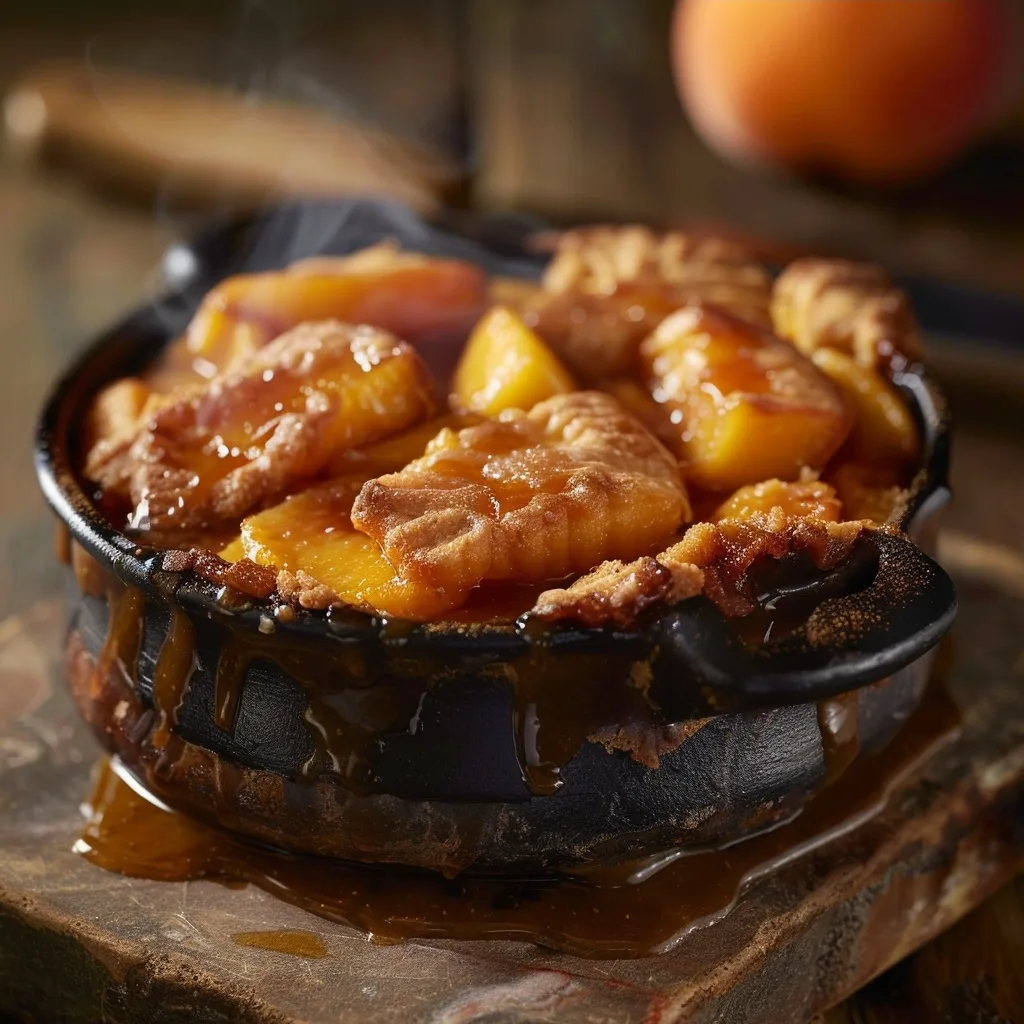 Healthy Single Serve Southern Peach Cobbler (Quick Fix)
