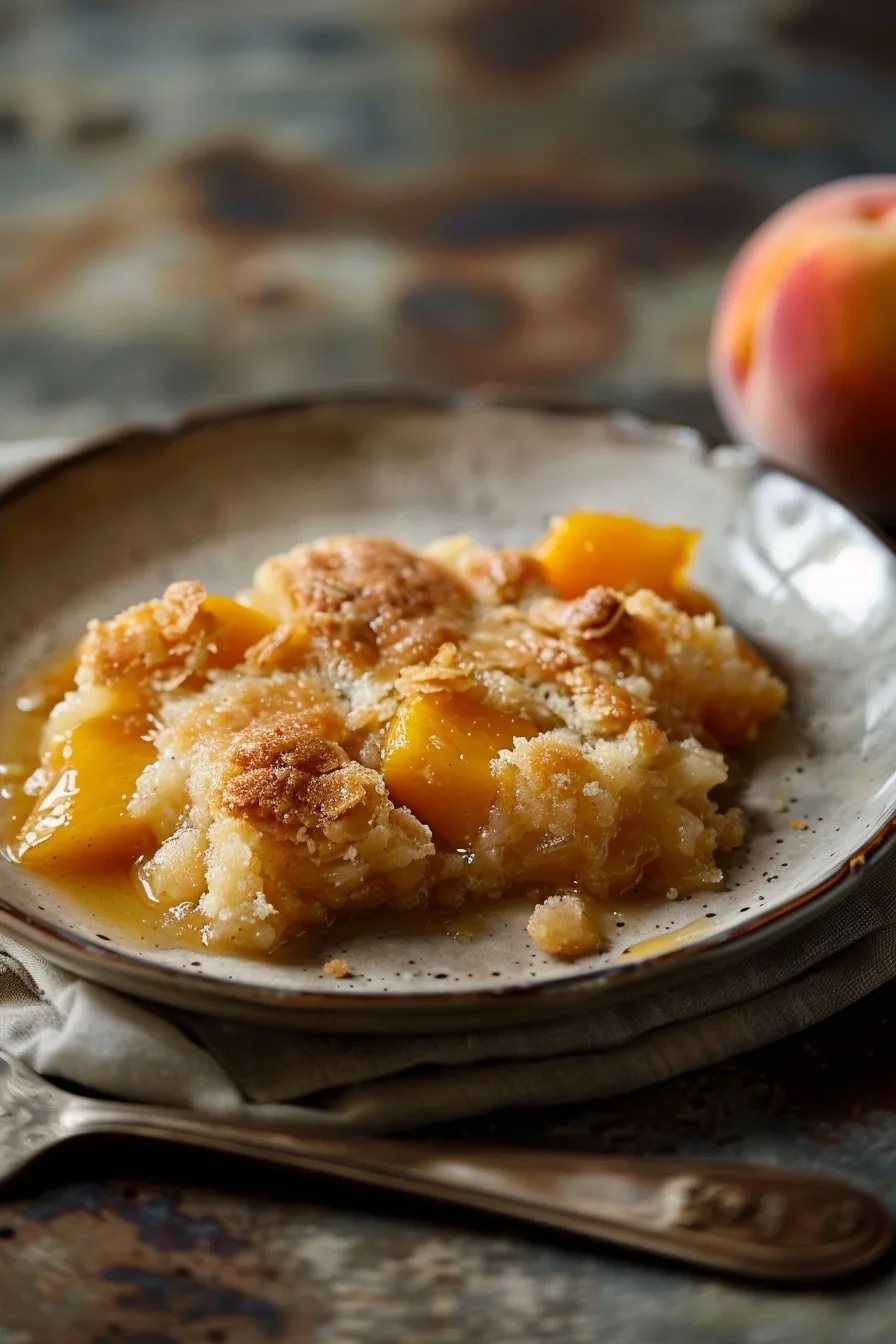 Healthy Single Serve Southern Peach Cobbler (Quick Fix) 1 image 1783179879972