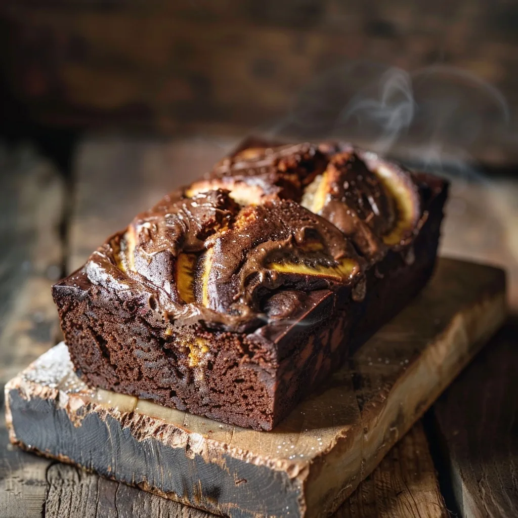 Micro Prep Chocolate Marbled Banana Bread for One