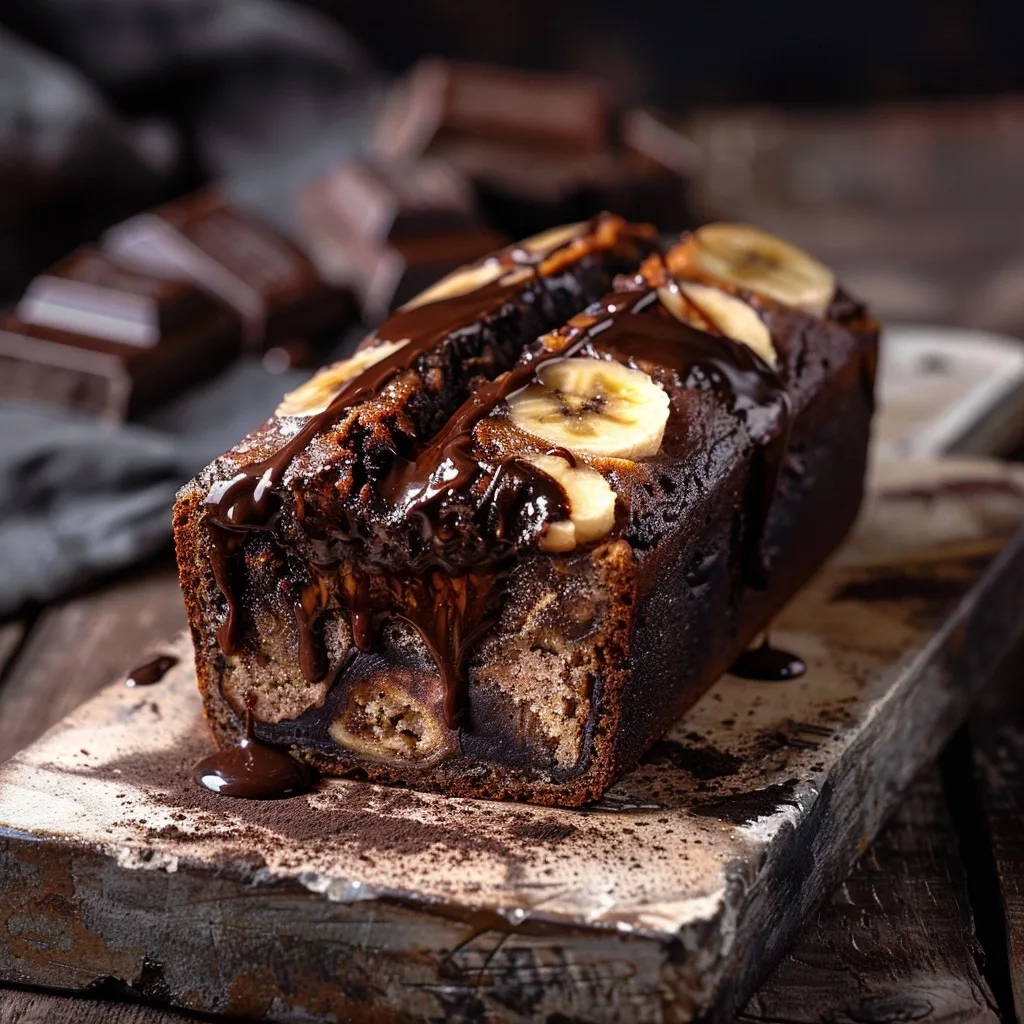 Micro Prep Chocolate Marbled Banana Bread for One