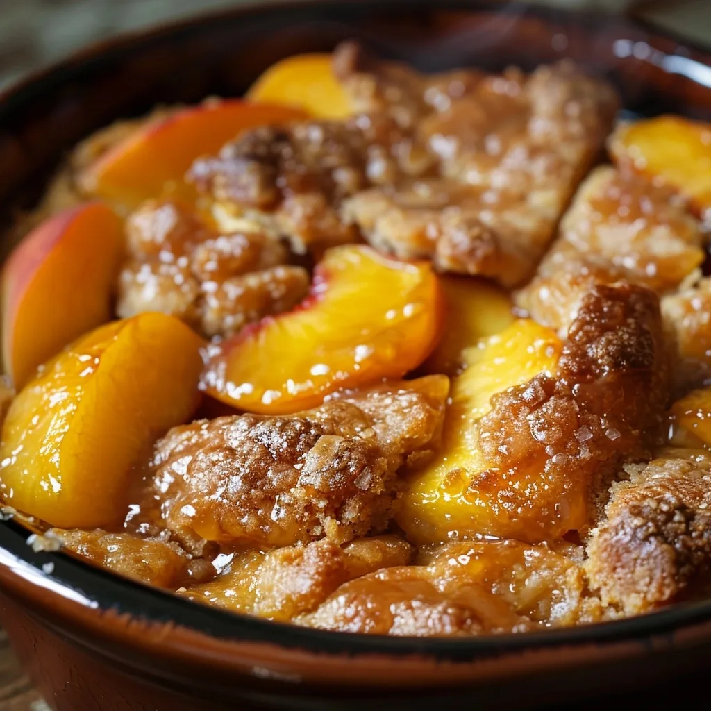 Homemade Peach Cobbler for One (3 Minute Microwave Hack)