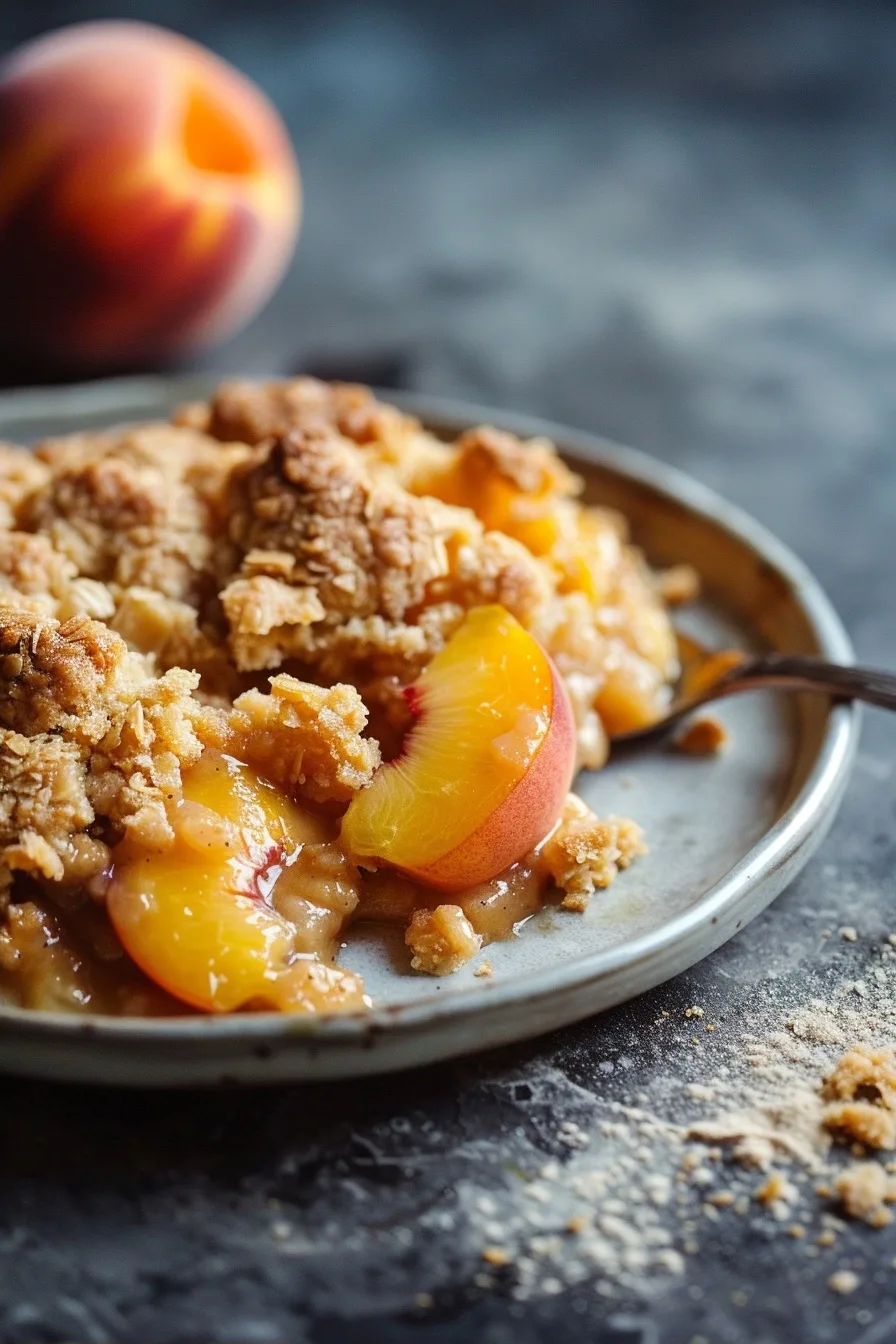 Homemade Peach Cobbler for One (3 Minute Microwave Hack) 1 image 1783272686043