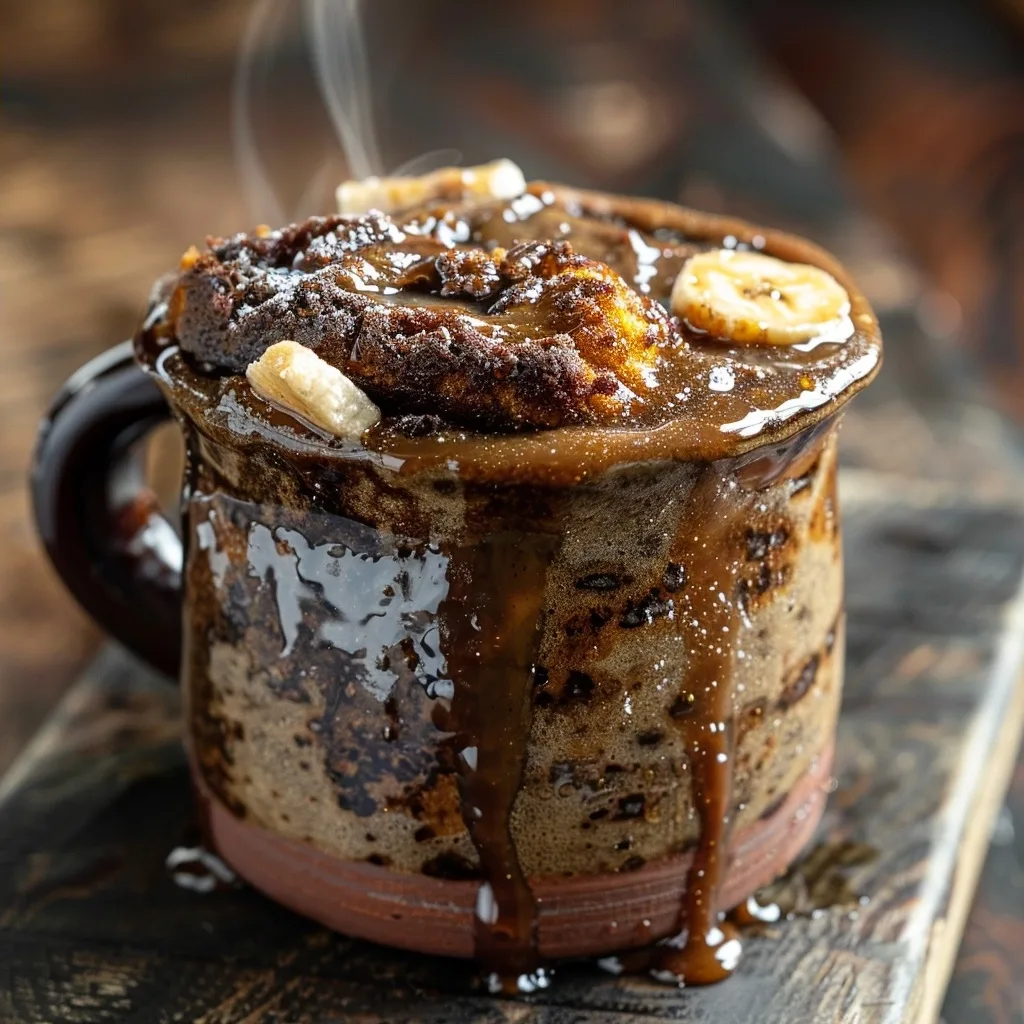 Guilt Free Starbucks Copycat Banana Bread Mug Cake