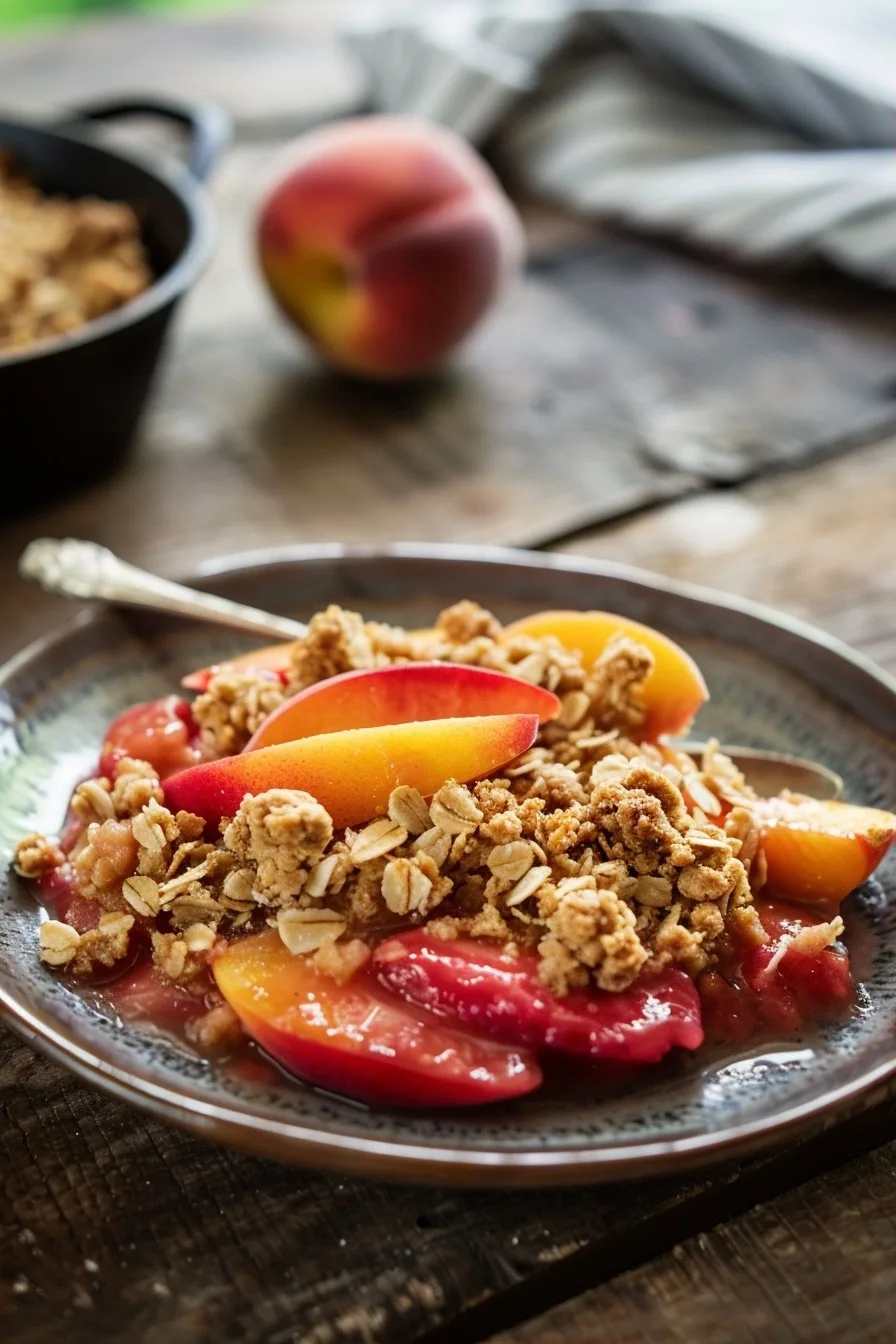 Single Portion Strawberry Peach Crisp (Quick Comfort Dessert) 1 image 1783276252452