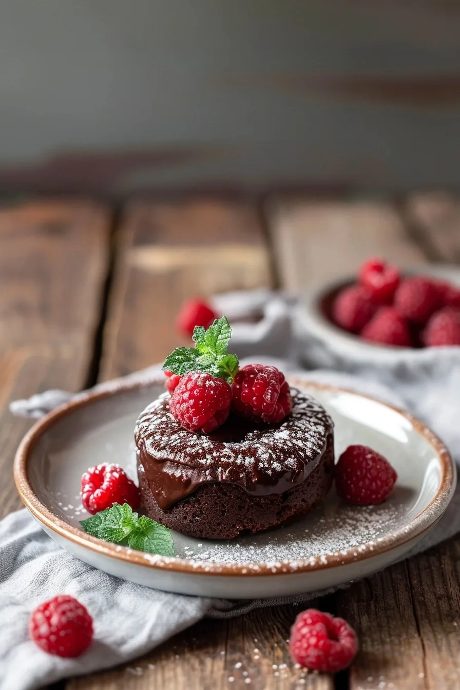Macro Friendly Dark Chocolate Raspberry Banana Mug Cake 1 image 1783276334276