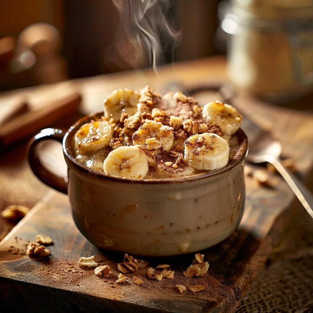 Amazing Cinnamon Crunch Banana Bread Mug Cake (Low Calorie)