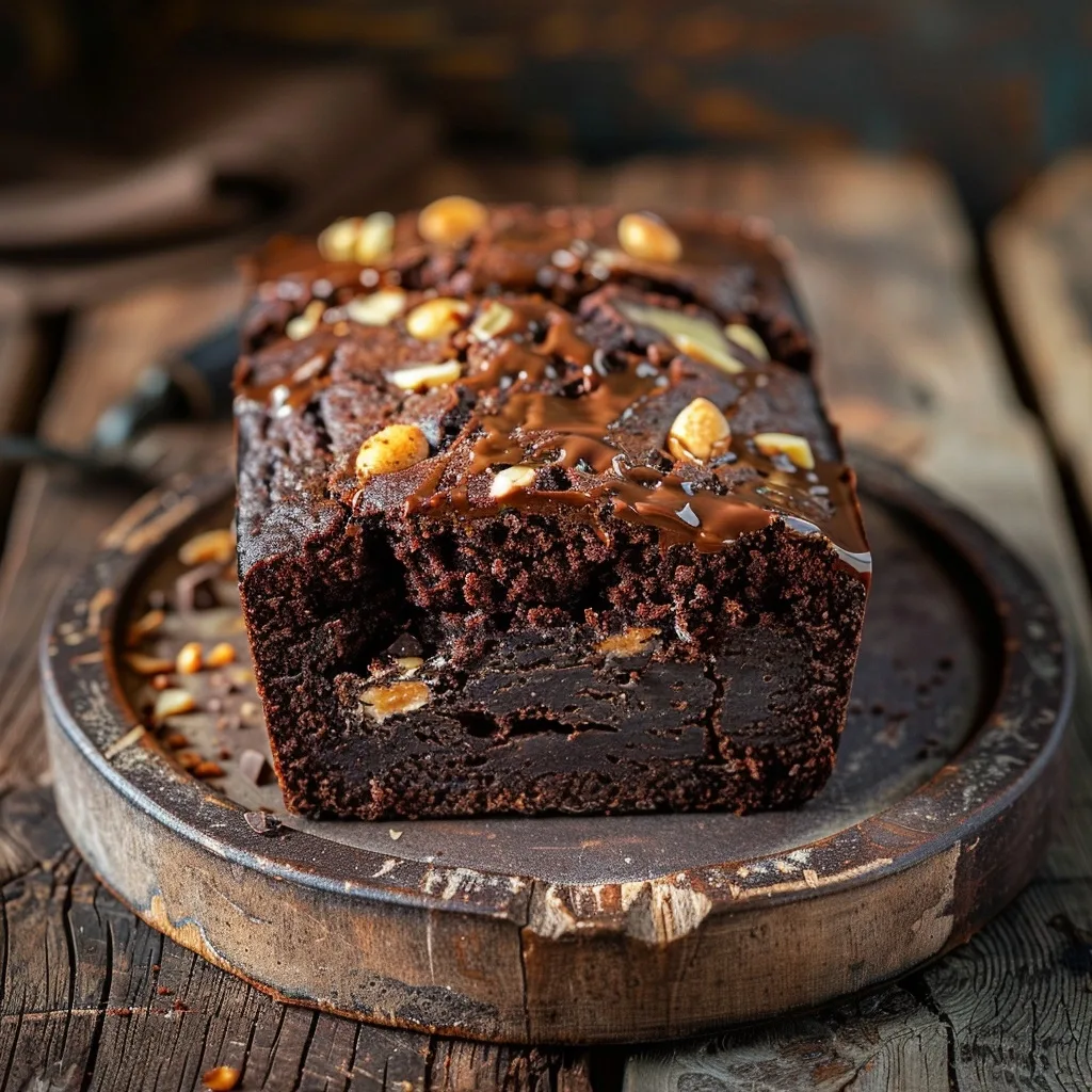 High Protein Chocolate Peanut Butter Banana Bread for One