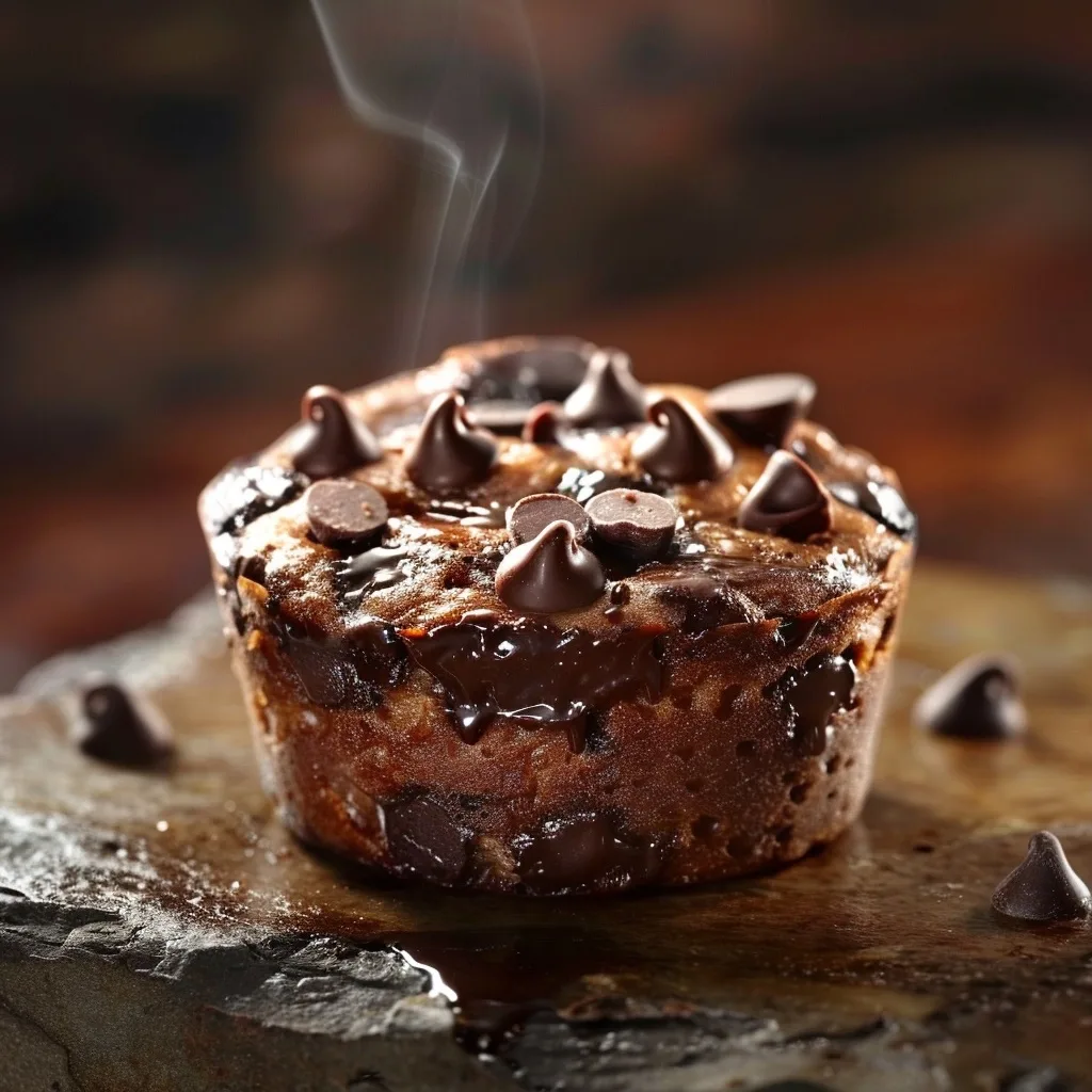 Eggless Chocolate Chip Banana Mug Muffin (5 Minute Recipe)