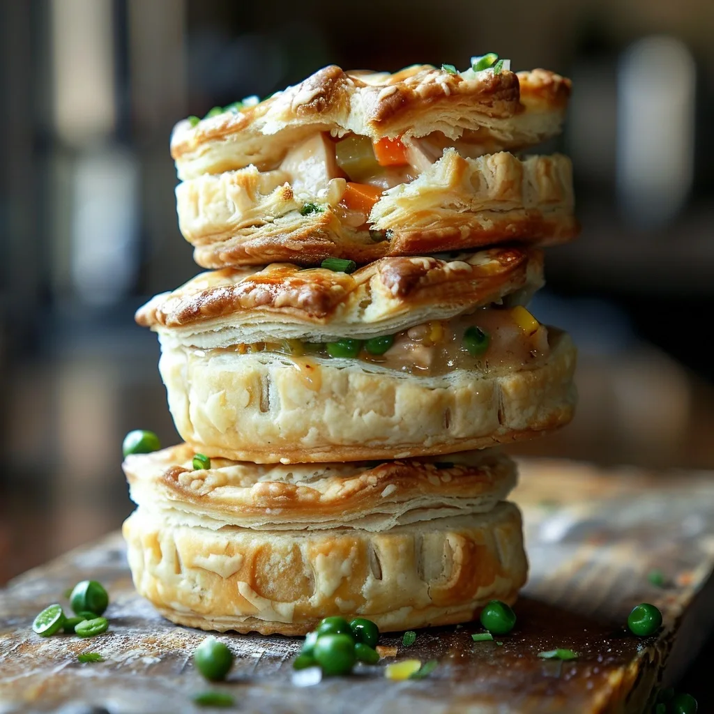 Chicken Pot Pie Biscuit Cups