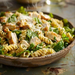 Chicken Caesar Pasta Salad | Healthy & Quick