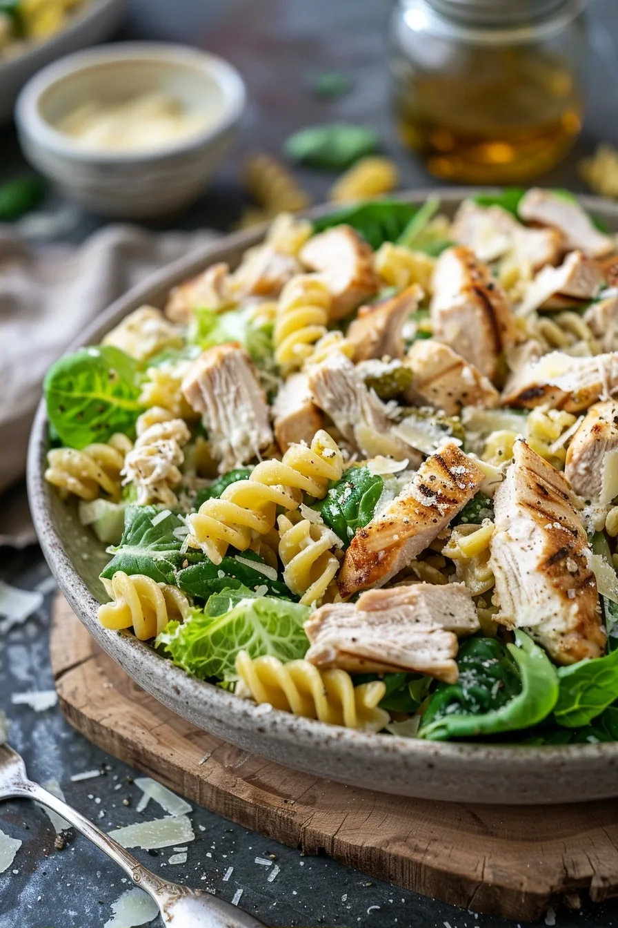 Chicken Caesar Pasta Salad | Healthy & Quick 1 image 1783706450643