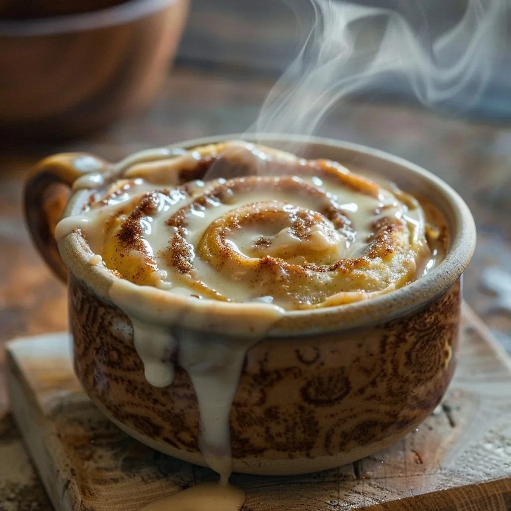 Healthy Cinnamon Roll Mug Cake | 1-Minute Recipe | Easy Treat