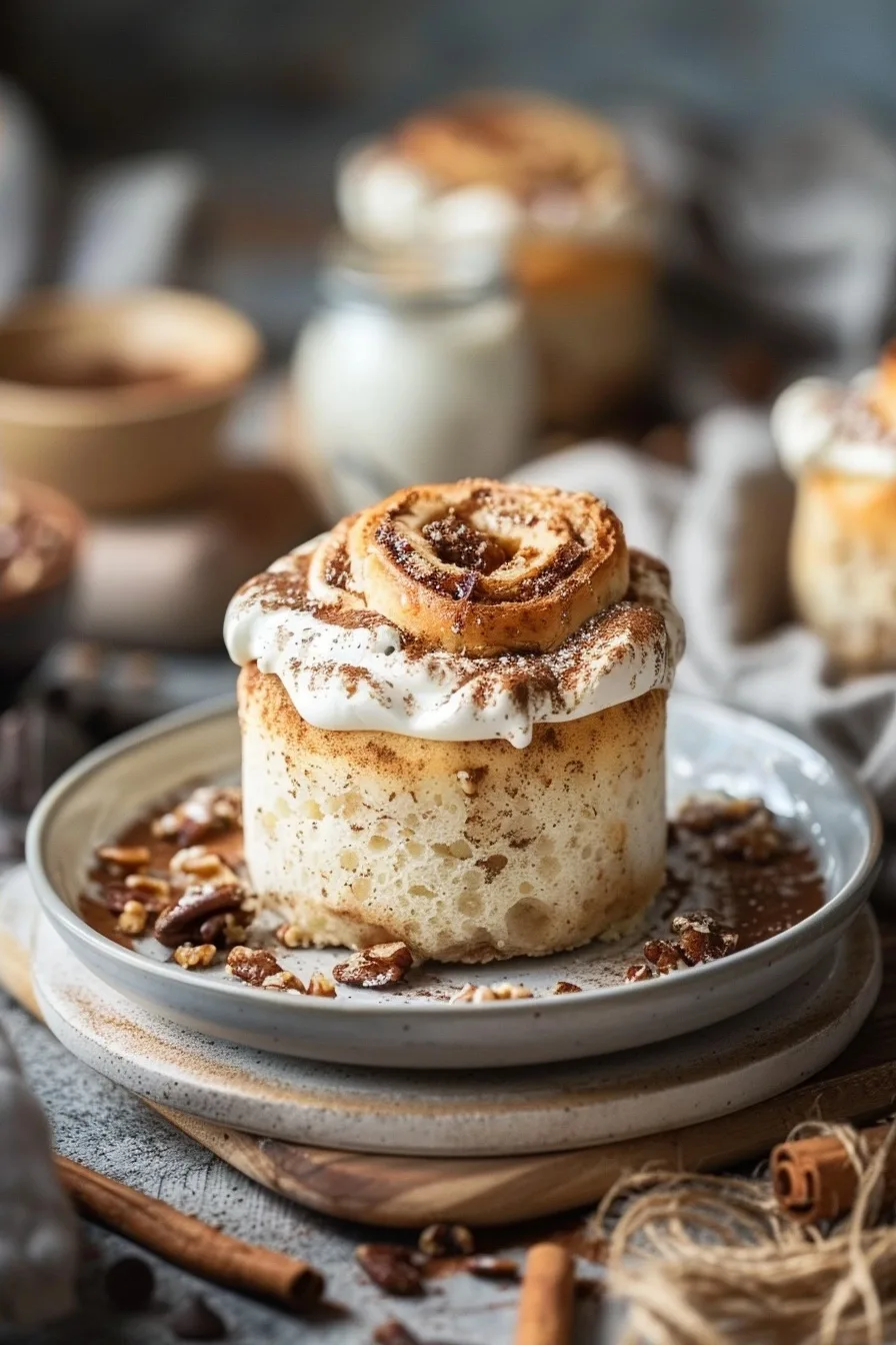 Healthy Cinnamon Roll Mug Cake | 1-Minute Recipe | Easy Treat 1 image 1783777241272