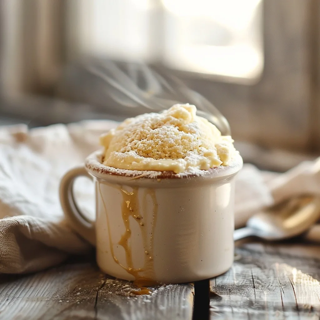 Cozy 1 Min Single Serving Vanilla Mug Cake Recipe