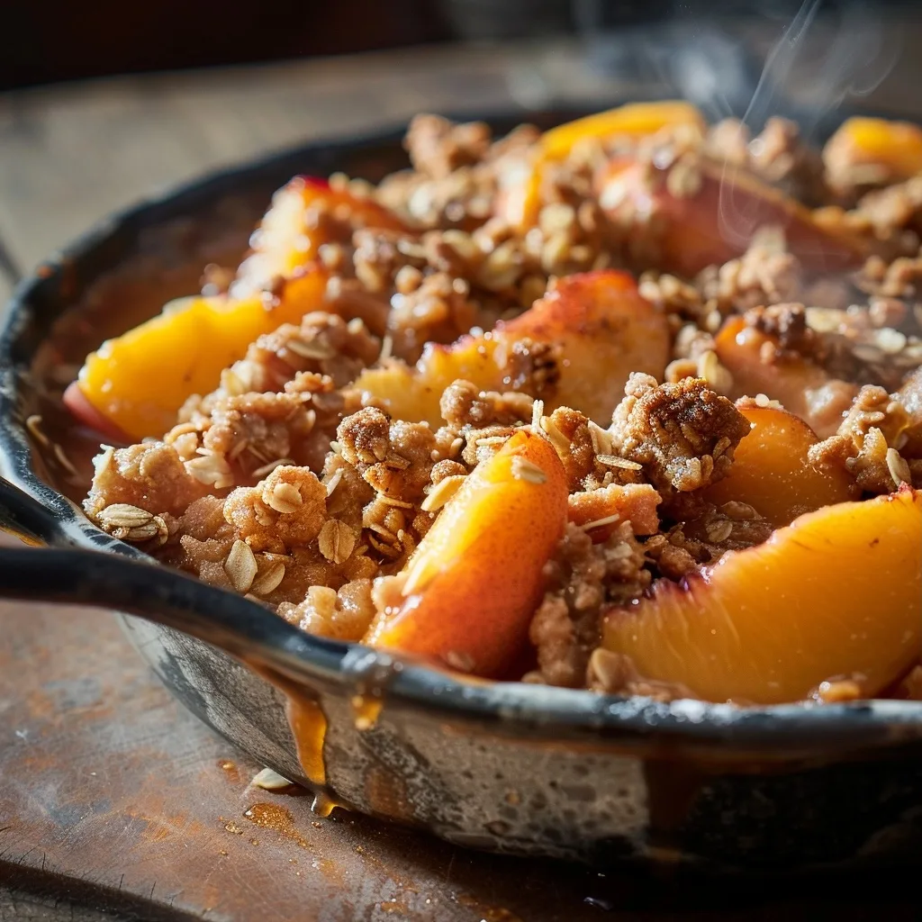 Ultimate Healthy Peach Crisp | Fresh Summer Treat | Easy & Fast