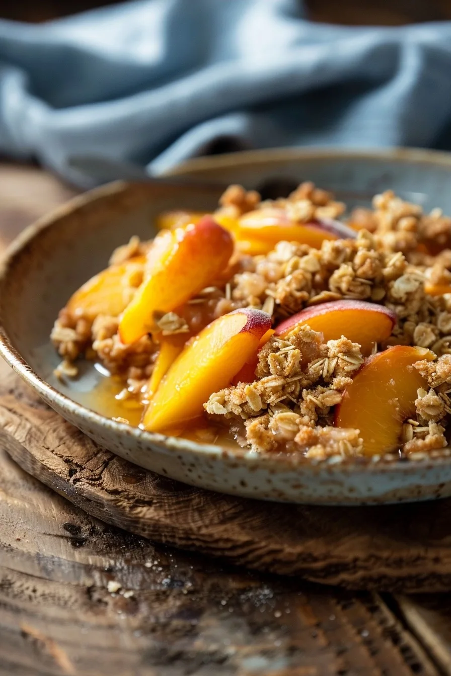Ultimate Healthy Peach Crisp | Fresh Summer Treat | Easy & Fast 1 image 1783962612283