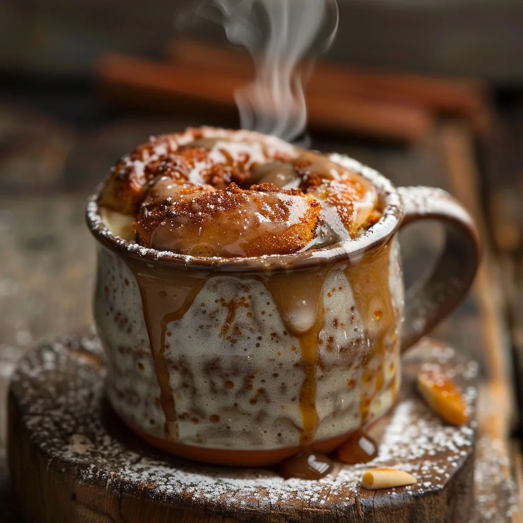 Healthy 1-Minute Cinnamon Roll Mug Cake | Better Than Store-Bought