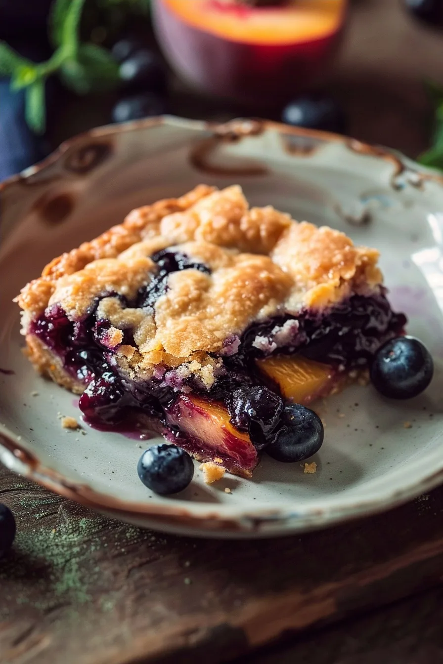 Low Calorie Blueberry Peach Cobbler (Single Serve Slow Cooker) 1 image 1784036713138