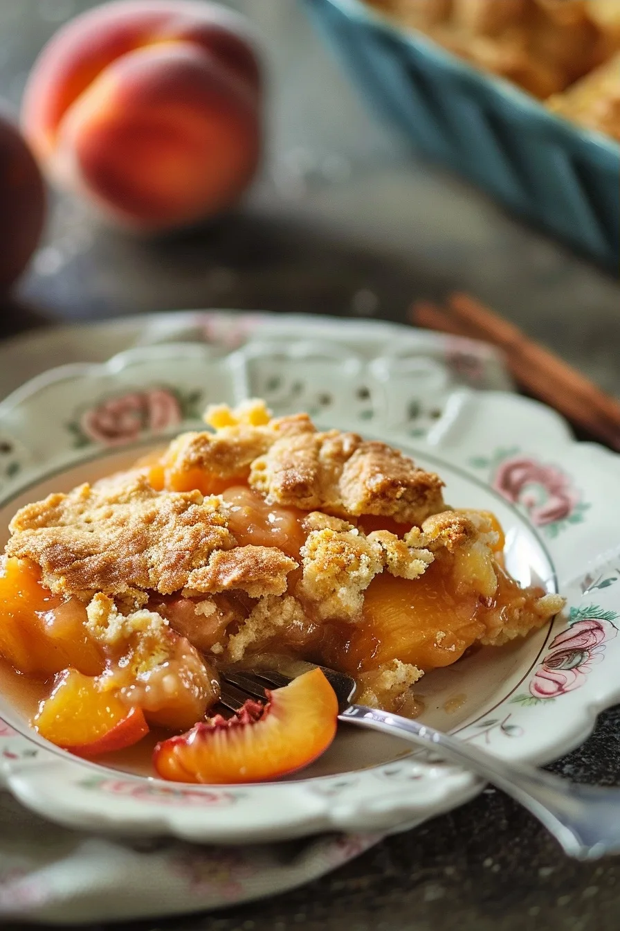 Easy Canned Peach Cobbler with Cinnamon (Quick 3 Min Fix) 1 image 1784037379191