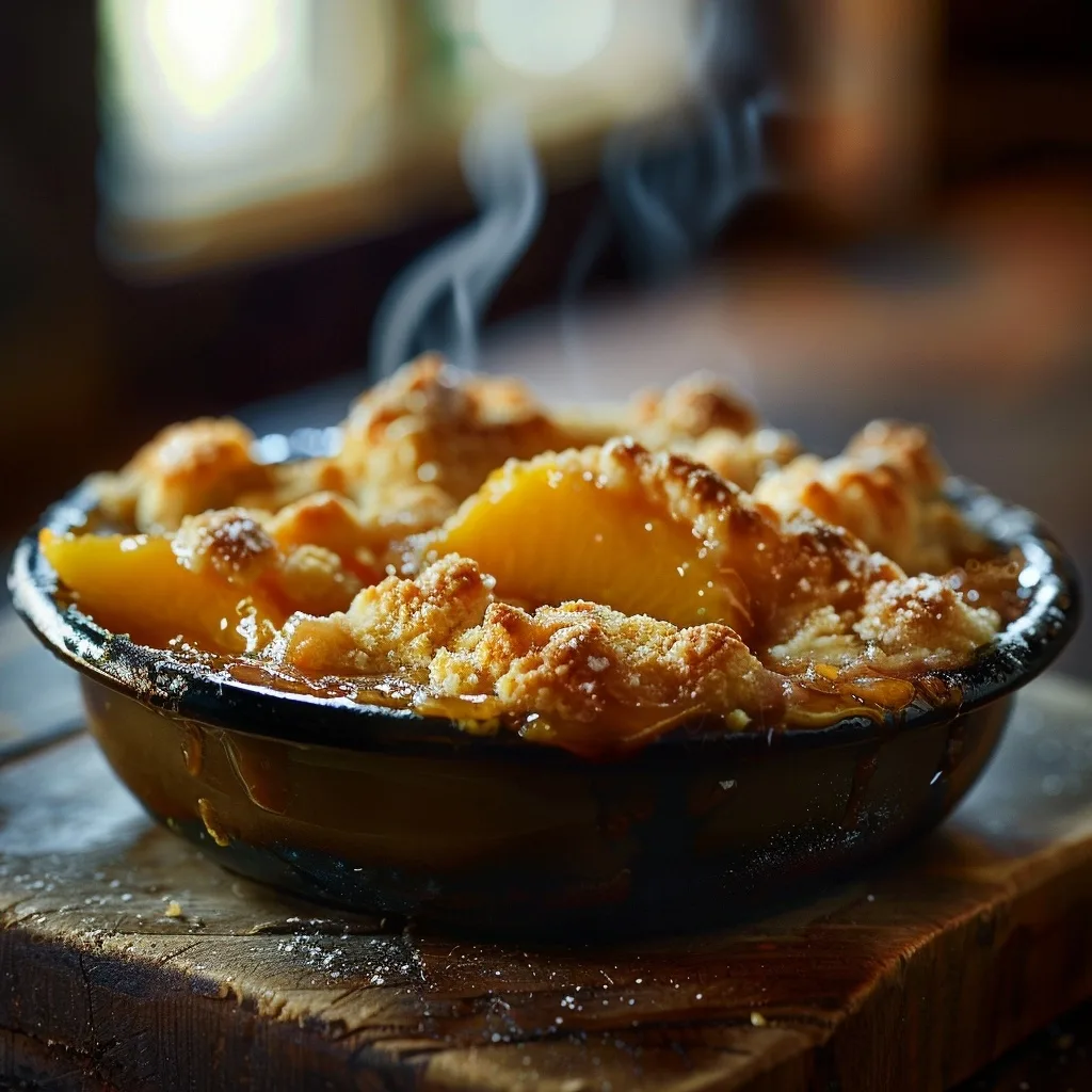 Healthy Single Serving Southern Peach Cobbler (Beginner Friendly)