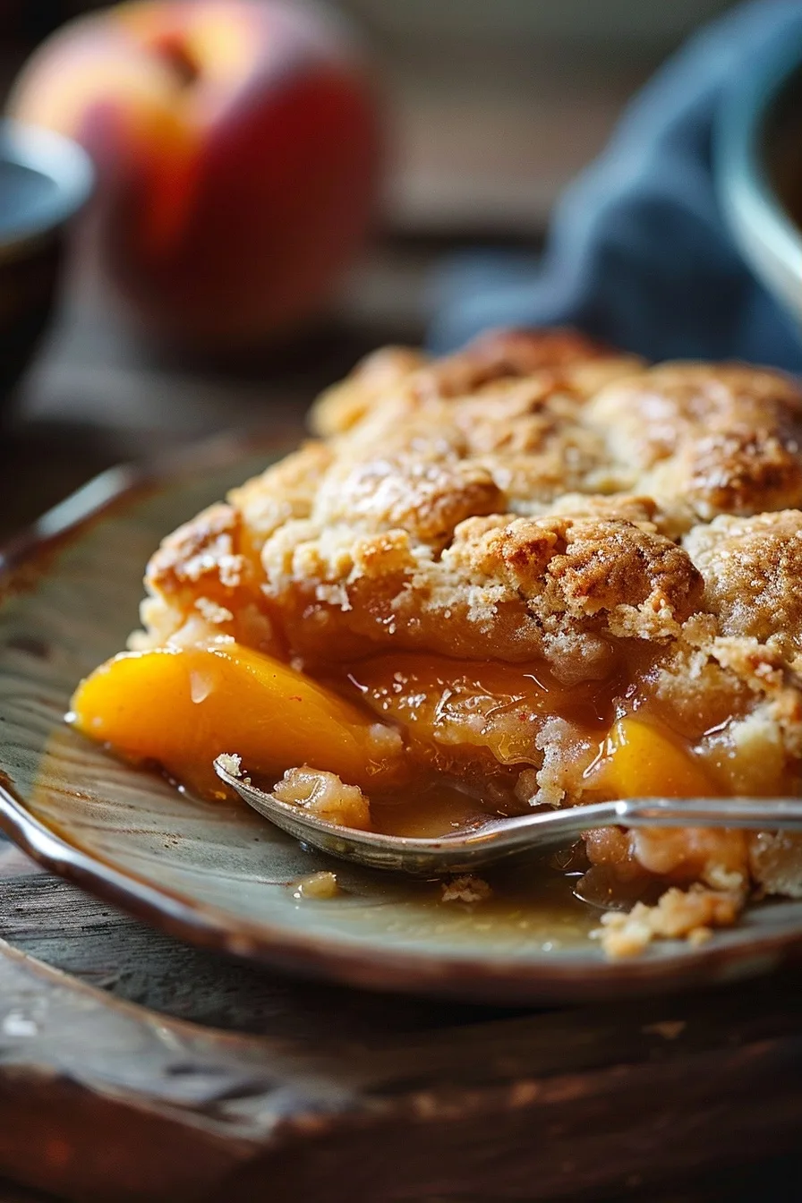 Healthy Single Serving Southern Peach Cobbler (Beginner Friendly) 1 image 1784125778489