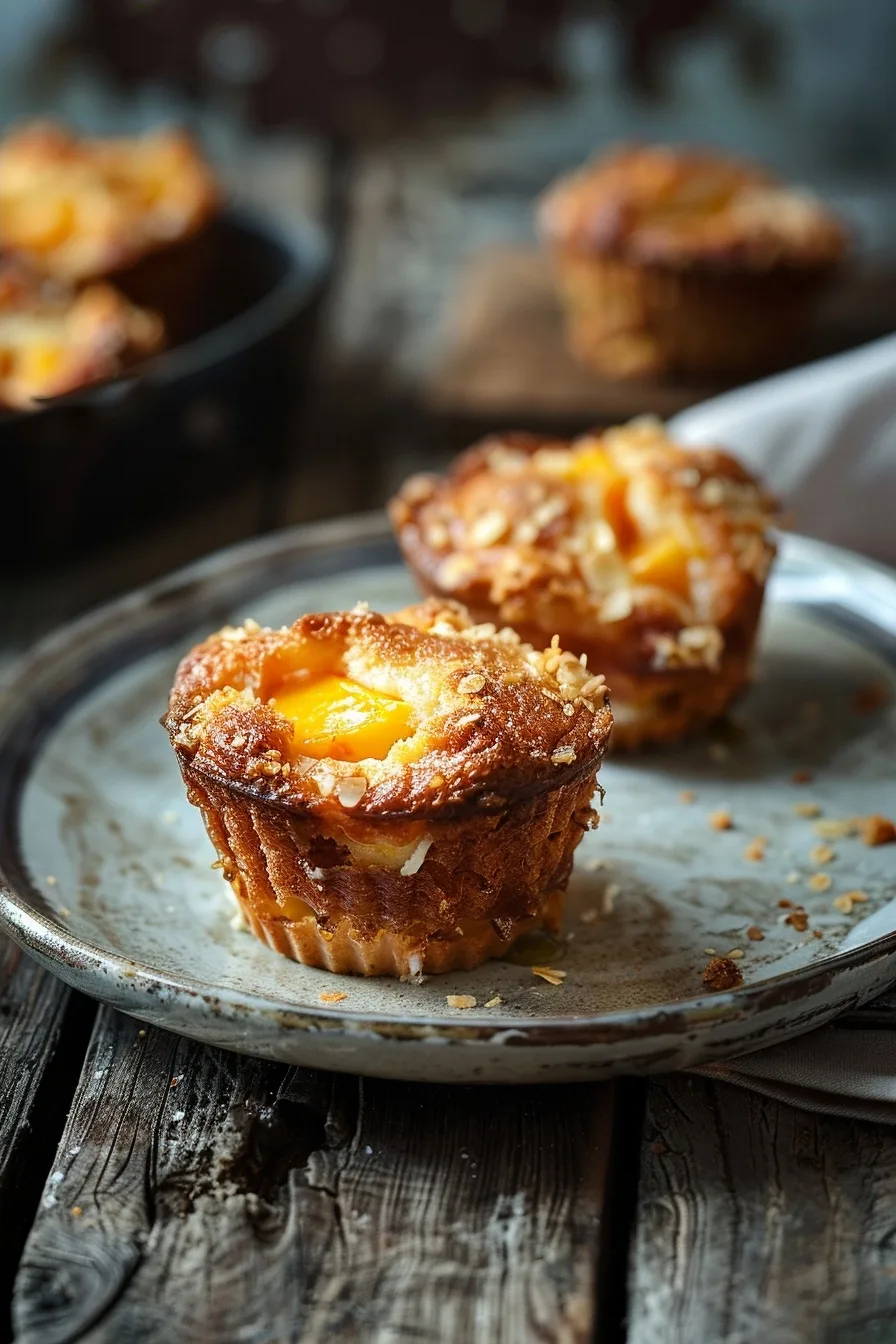 Guilt Free Peach Cheesecake Dump Cake Cup (4 Ingredients) 1 image 1784126061589