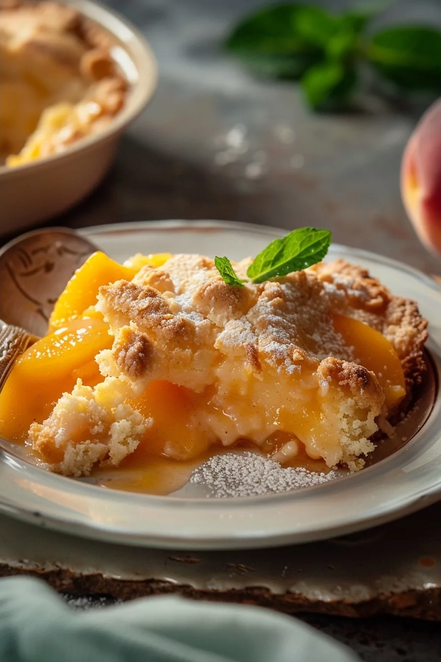 Aesthetic Single Portion French Vanilla Peach Cobbler (Clean Eating) 1 image 1784136942263