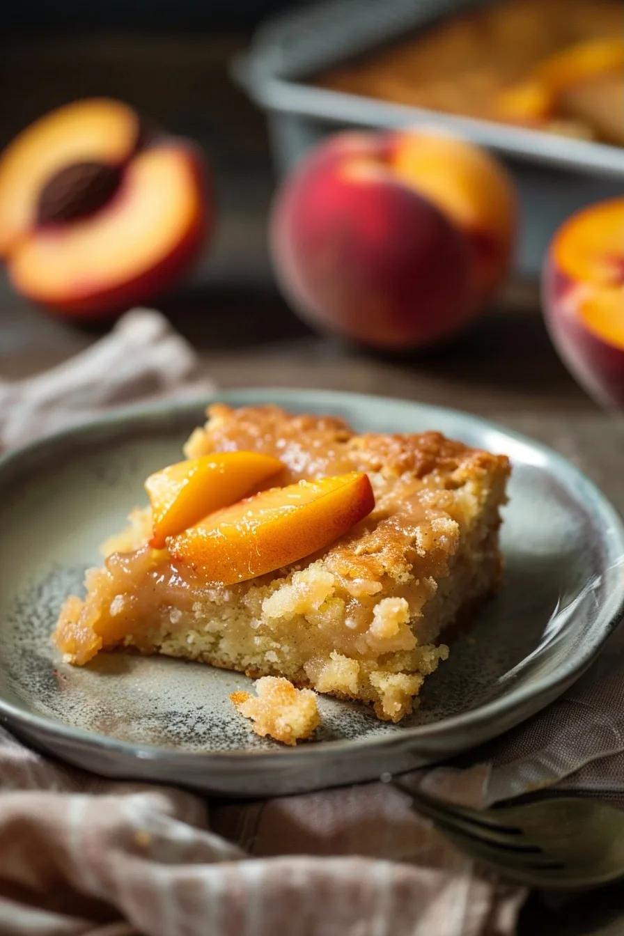 Single Serve Brown Sugar Peach Dump Cake (High Protein Option) 1 image 1784137209433