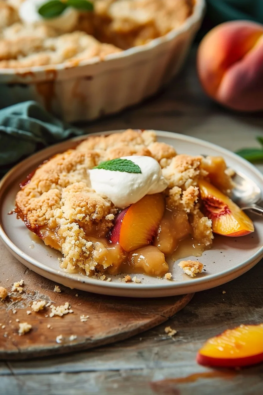 Joanna Gaines Inspired Single Serve Healthy Peach Cobbler 1 image 1784137351893