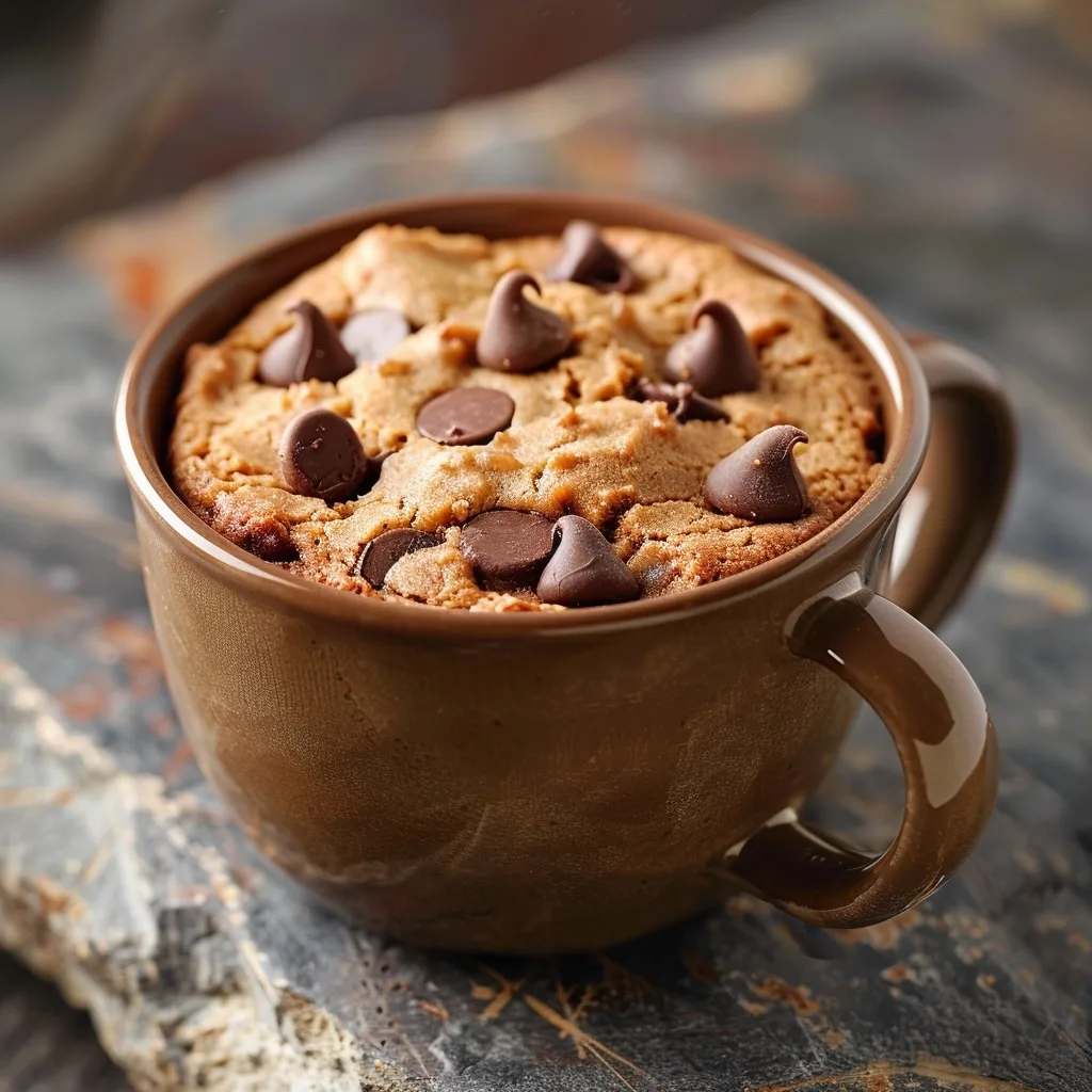 Healthy Chocolate Chip Cookie Mug | Single Serve | Quick Treat