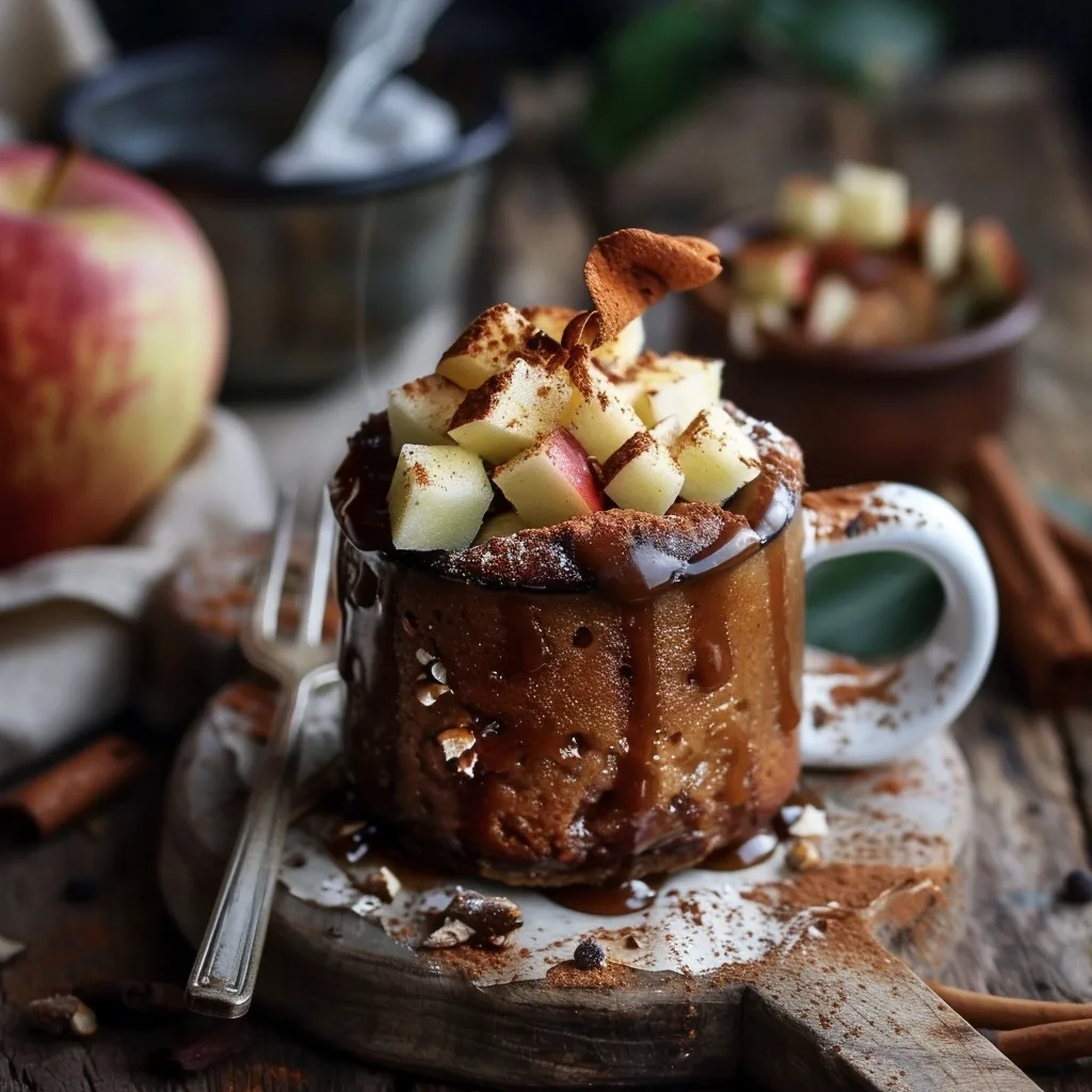 Healthy Apple Cinnamon Mug Cake | 1-Minute Recipe | August Treat